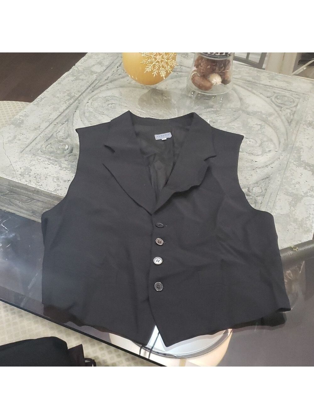 KENZO 1980 MENS wool blend suit vest medium